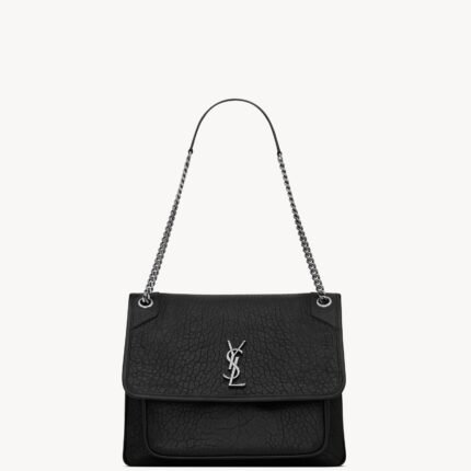 NIKI Large Grained Lambskin Leather Shoulder Bag – Style No. 803777AACIA1000