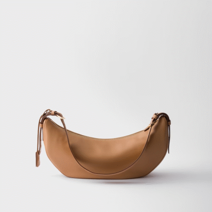 Prada Demi-lune large leather shoulder bag