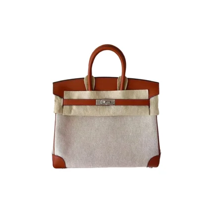 Birkin 25 Orange Canvas
