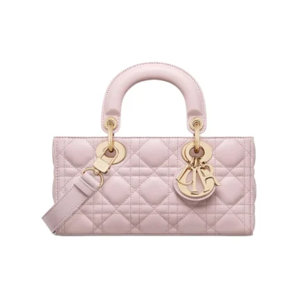 Lady D-Joy – Small Size in Light Pink Lambskin