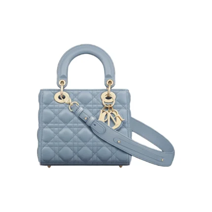 Lady Dior Bag – Medium Size in Blue Lambskin